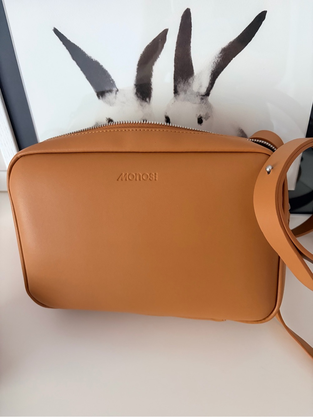 Tan Crossbody Bag - Smooth Leather